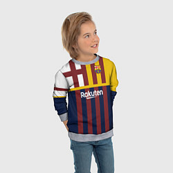 Свитшот детский BARCELONA FC БАРСЕЛОНА ФК BARCA, цвет: 3D-меланж — фото 2