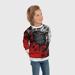 Свитшот детский Викинги, цвет: 3D-белый — фото 2