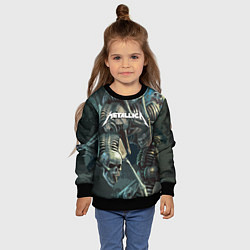 Свитшот детский Metallica Metal Skull, цвет: 3D-черный — фото 2