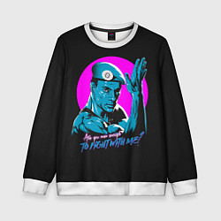 Свитшот детский Уличный Ван Дамм, цвет: 3D-белый