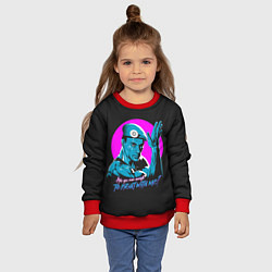 Свитшот детский Уличный Ван Дамм, цвет: 3D-красный — фото 2