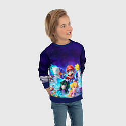 Свитшот детский Mario Rabbids, цвет: 3D-синий — фото 2