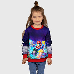 Свитшот детский Mario Rabbids, цвет: 3D-красный — фото 2