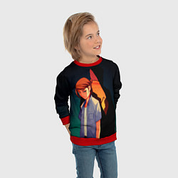 Свитшот детский Анимационные Элли и Джоел, цвет: 3D-красный — фото 2