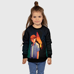 Свитшот детский Анимационные Элли и Джоел, цвет: 3D-черный — фото 2