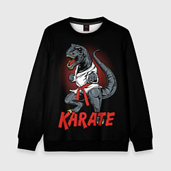 Свитшот детский KARATE T-REX, цвет: 3D-черный