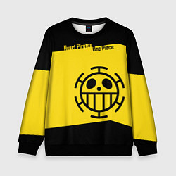 Свитшот детский Пираты Сердца One Piece, цвет: 3D-черный