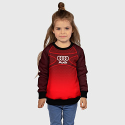 Свитшот детский AUDI красная сетка, цвет: 3D-черный — фото 2