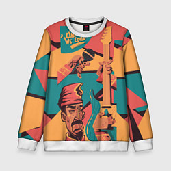 Свитшот детский А теперь, песня!, цвет: 3D-белый