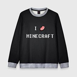 Свитшот детский Minecraft, цвет: 3D-меланж