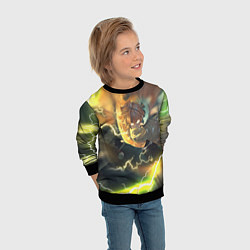 Свитшот детский ZENITSU ЗЕНИТСУ ЛОГО спина, цвет: 3D-черный — фото 2