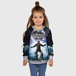 Свитшот детский Айзек в мертвом космосе, цвет: 3D-меланж — фото 2