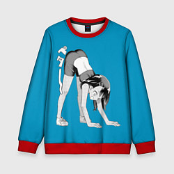 Свитшот детский Nagatoro Stretching, цвет: 3D-красный