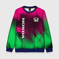 Свитшот детский NEON HONDA НЕОН ХОНДА, цвет: 3D-синий