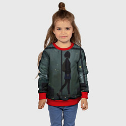 Свитшот детский Anime Girl, цвет: 3D-красный — фото 2