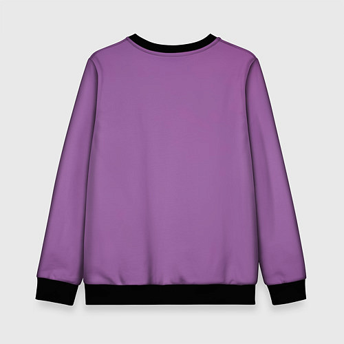 Детский свитшот ZEMFIRA арт ужин / 3D-Черный – фото 2