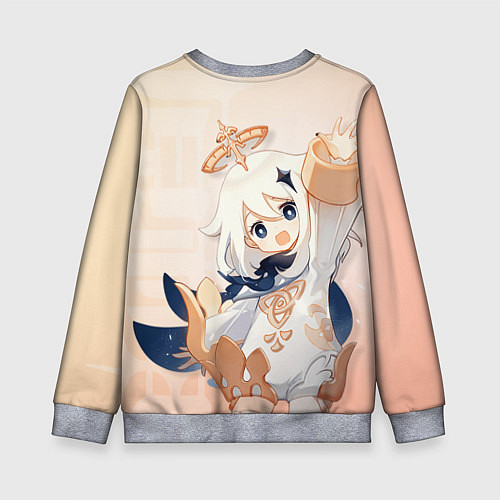 Детский свитшот Genshin Impact, Паймон / 3D-Меланж – фото 2
