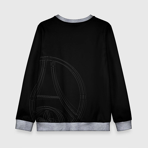 Детский свитшот PSG Core Big Logo Black New 202223 / 3D-Меланж – фото 2