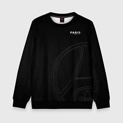Свитшот детский PSG Core Big Logo Black New 202223, цвет: 3D-черный
