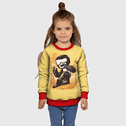 Свитшот детский Танкист Tankman, цвет: 3D-красный — фото 2