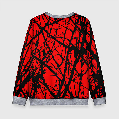 Детский свитшот Хоррор Мрачный лес / 3D-Меланж – фото 2