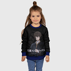 Свитшот детский Дазай Осаму, цвет: 3D-синий — фото 2