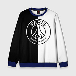 Свитшот детский ФК ПСЖ PSG BLACK & WHITE, цвет: 3D-синий