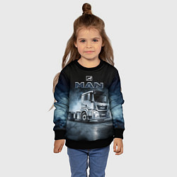 Свитшот детский Man фура, цвет: 3D-черный — фото 2