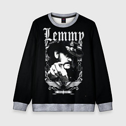 Свитшот детский RIP Lemmy, цвет: 3D-меланж