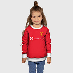 Свитшот детский Роналду Манчестер Юнайтед, цвет: 3D-белый — фото 2