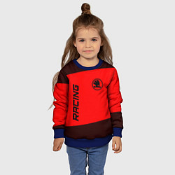 Свитшот детский Skoda - Racing, цвет: 3D-синий — фото 2