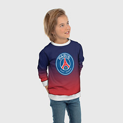Свитшот детский PSG ПСЖ PARIS SAINT GERMAIN, цвет: 3D-белый — фото 2