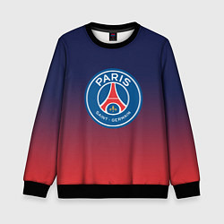 Свитшот детский PSG ПСЖ PARIS SAINT GERMAIN, цвет: 3D-черный