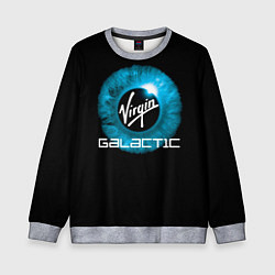 Свитшот детский Virgin Galactic Вирджин Галактик, цвет: 3D-меланж