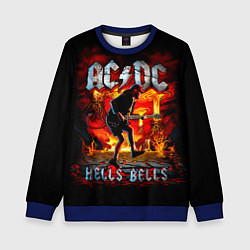 Свитшот детский ACDC HELLS BELLS, цвет: 3D-синий