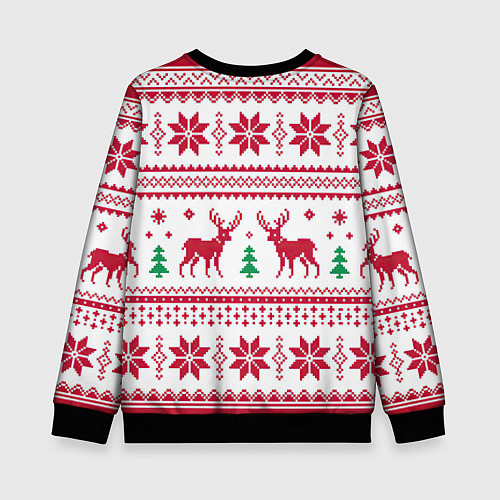 Детский свитшот Зимняя ночь / 3D-Черный – фото 2