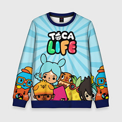 Свитшот детский Toca Life World, цвет: 3D-синий