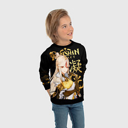 Свитшот детский Нин Гуан Genshin Impact, цвет: 3D-черный — фото 2