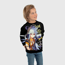 Свитшот детский Рэйзор Genshin Impact, цвет: 3D-черный — фото 2