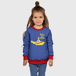 Свитшот детский Субмарина Битлов, цвет: 3D-красный — фото 2
