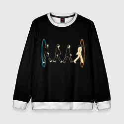 Свитшот детский Beatles and Portals, цвет: 3D-белый