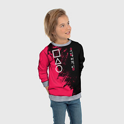 Свитшот детский Ojingeo Geim, цвет: 3D-меланж — фото 2