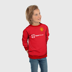 Свитшот детский Джейдон Санчо форма Манчестер Юнайтед 20212022, цвет: 3D-красный — фото 2
