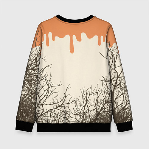 Детский свитшот Ведьма в шляпе / 3D-Черный – фото 2