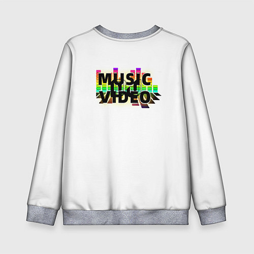 Детский свитшот Merch - DJ MUSICVIDEO / 3D-Меланж – фото 2