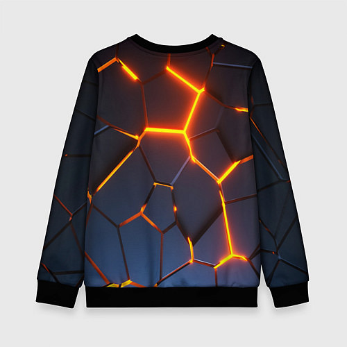 Детский свитшот MERCEDES-BENZ AMG 3D ГЕОМЕТРИЯ / 3D-Черный – фото 2