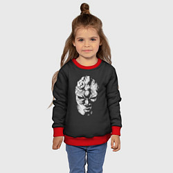 Свитшот детский Каменная маска Джо Джо, цвет: 3D-красный — фото 2