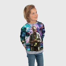 Свитшот детский MushroomTrip, цвет: 3D-меланж — фото 2