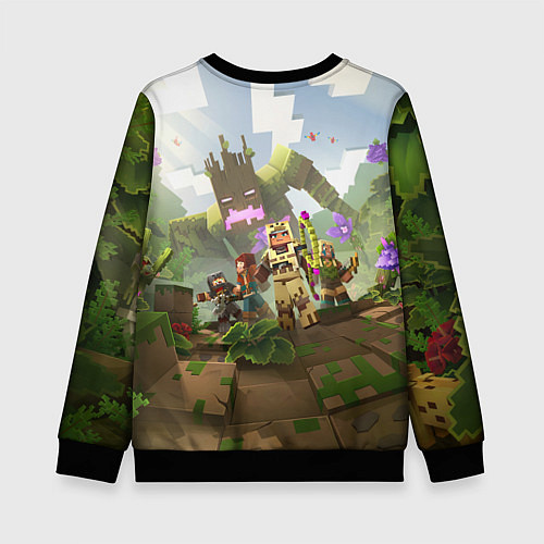 Детский свитшот МАЙНКРАФТ ГЕРОИ ПРОТИВ ЗЛА / 3D-Черный – фото 2