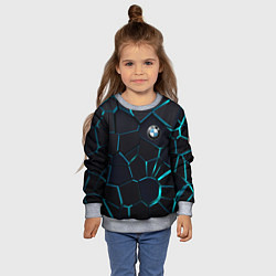 Свитшот детский BMW 3D плиты с подсветкой, цвет: 3D-меланж — фото 2